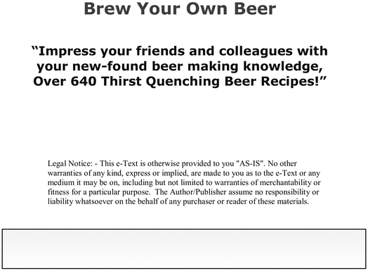 Product picture How to brew your own beer